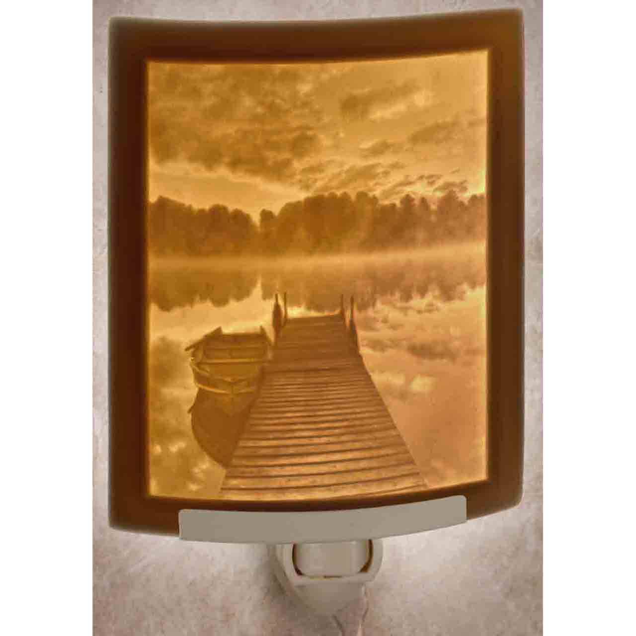 The Porcelain Garden Inc. - Wholesale Night Light - Pierside Morning Porcelain Lithophane Night Light1