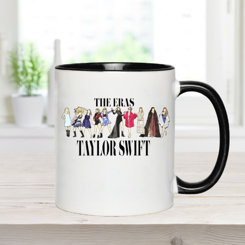 Black handle rim Taylor Swift - The Eras Coffee Mug for wholesale on Faire0