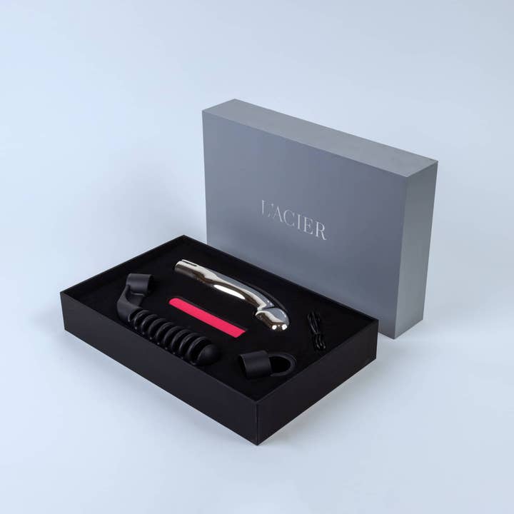 VELVET BRANDS - Wholesale Sex Toy - Capo Metal Dildo | Vibrating Stainless-Steel Dildo for Women4