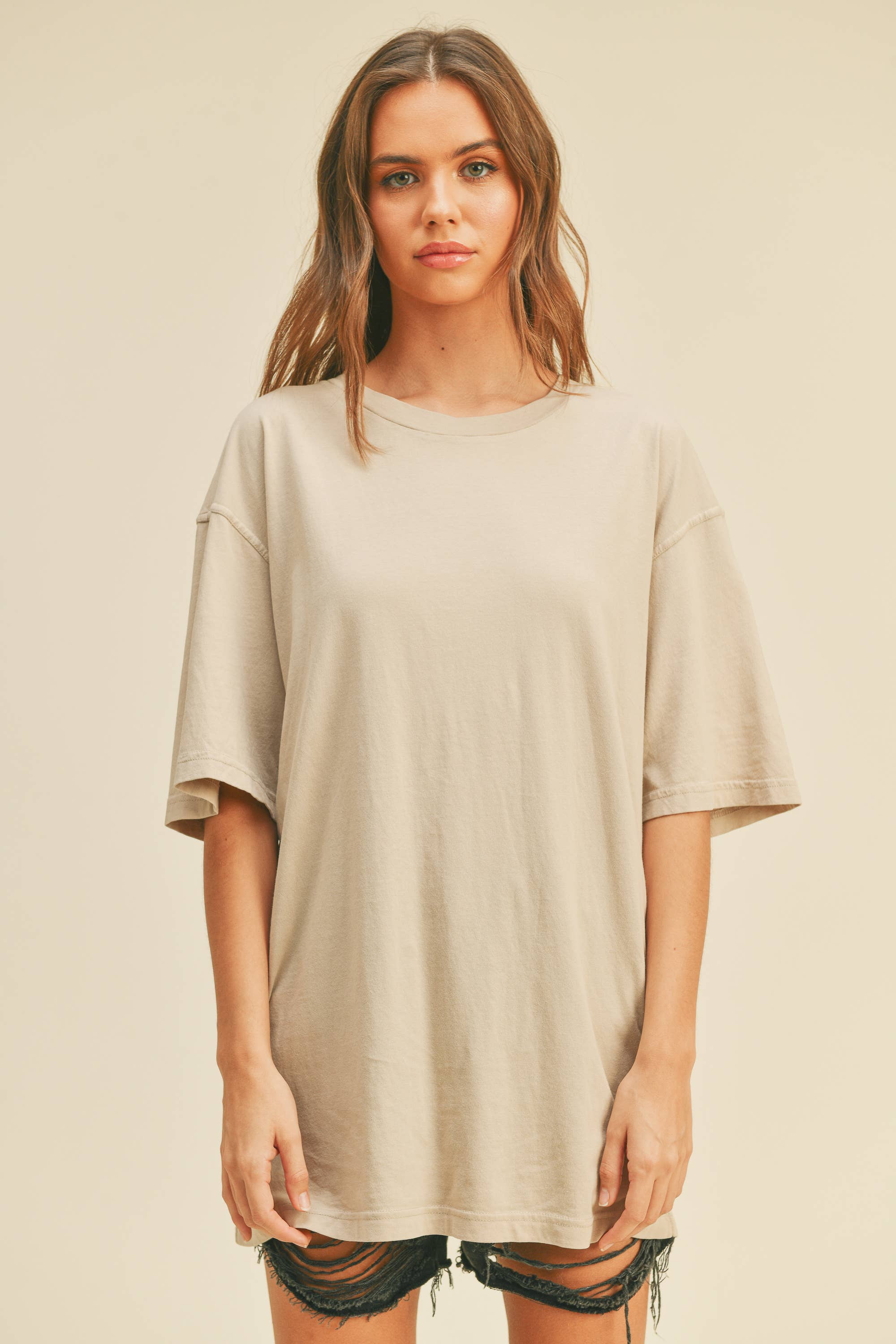 Honestee - Wholesale T-Shirt - Women's - Blank Oversized T-Shirt3