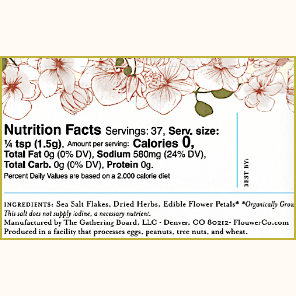 FLOUWER CO. - Vente Sel - Sel Classique Floral pour Garniture10