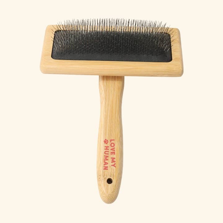 Love My Human - Wholesale Pet Brush - Cat/Dog - Bamboo Slicker Brush - Love My Human0