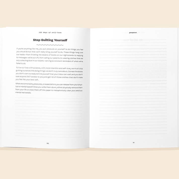 Blue Star Press - Wholesale Journal/Diary - 100 Days of Self-Love: Guided Self Care Journal3