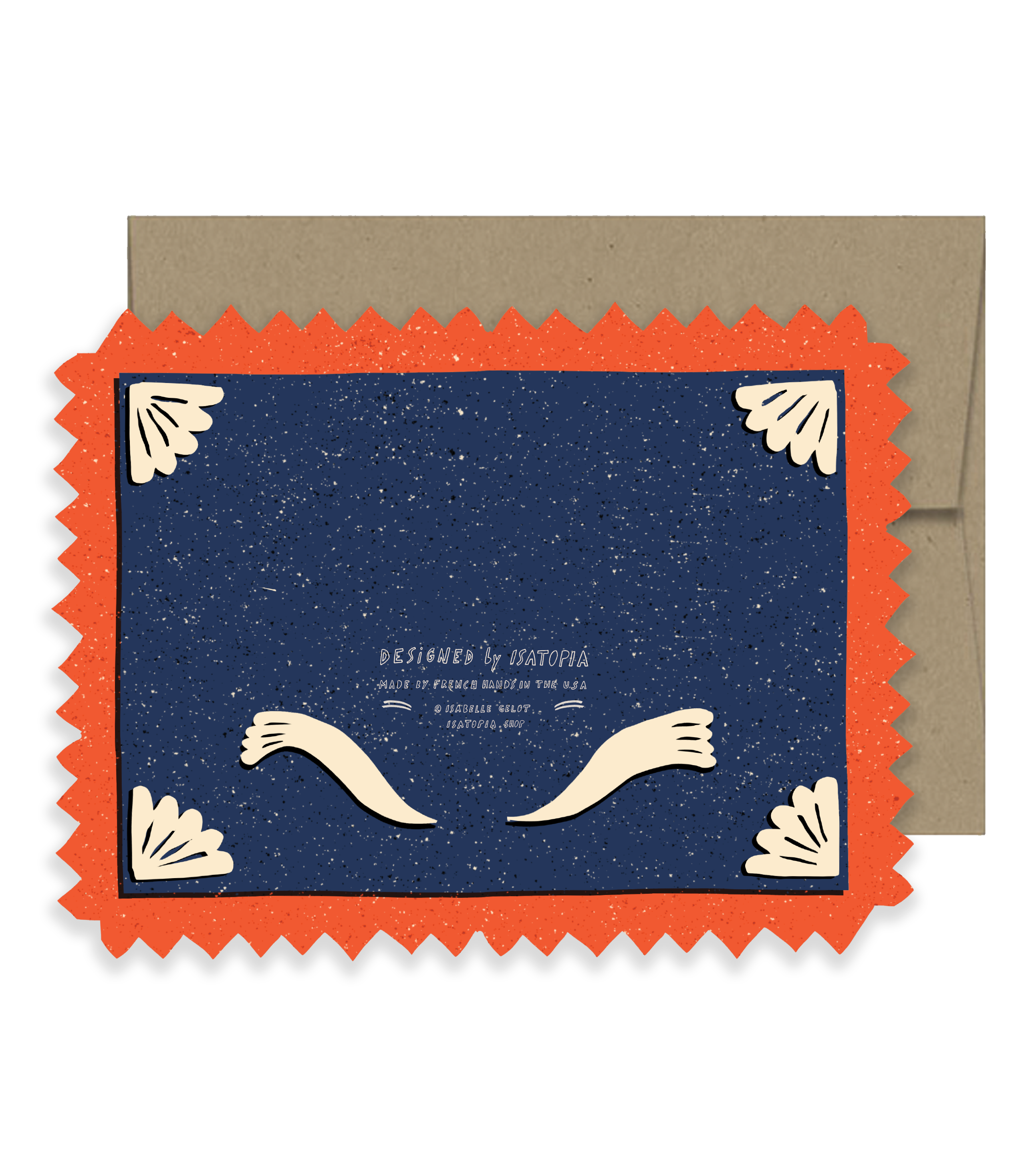 Isatopia - Wholesale Everyday Greeting Card - Bonjour Die Cut Card - From Paris with Love Collection1