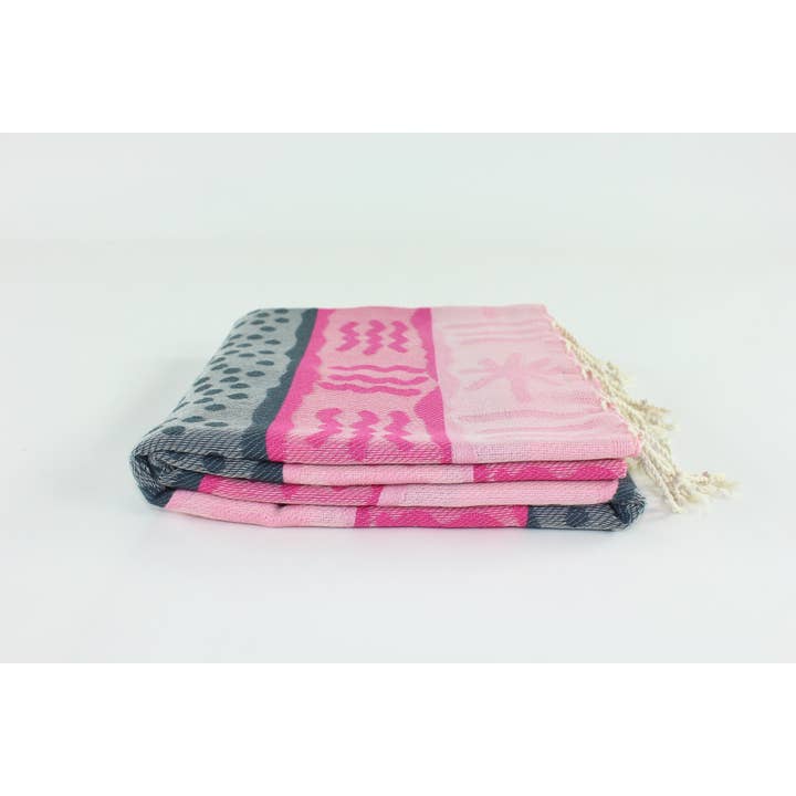 Multi Colored Premium Turkish Peshtemal Fouta Towel for wholesale on Faire1