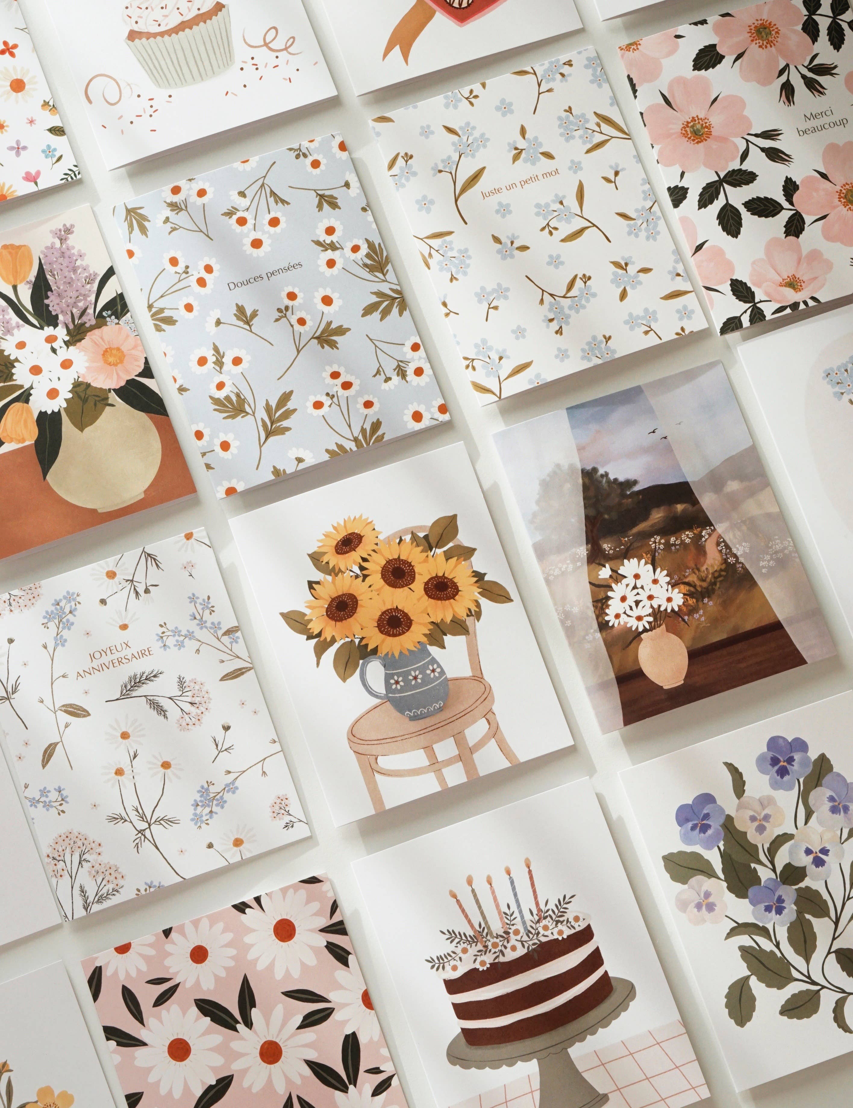 Papier Fleuri Co. - Vente Carte de vœux classique - Brise d'été | Carte de voeux 1