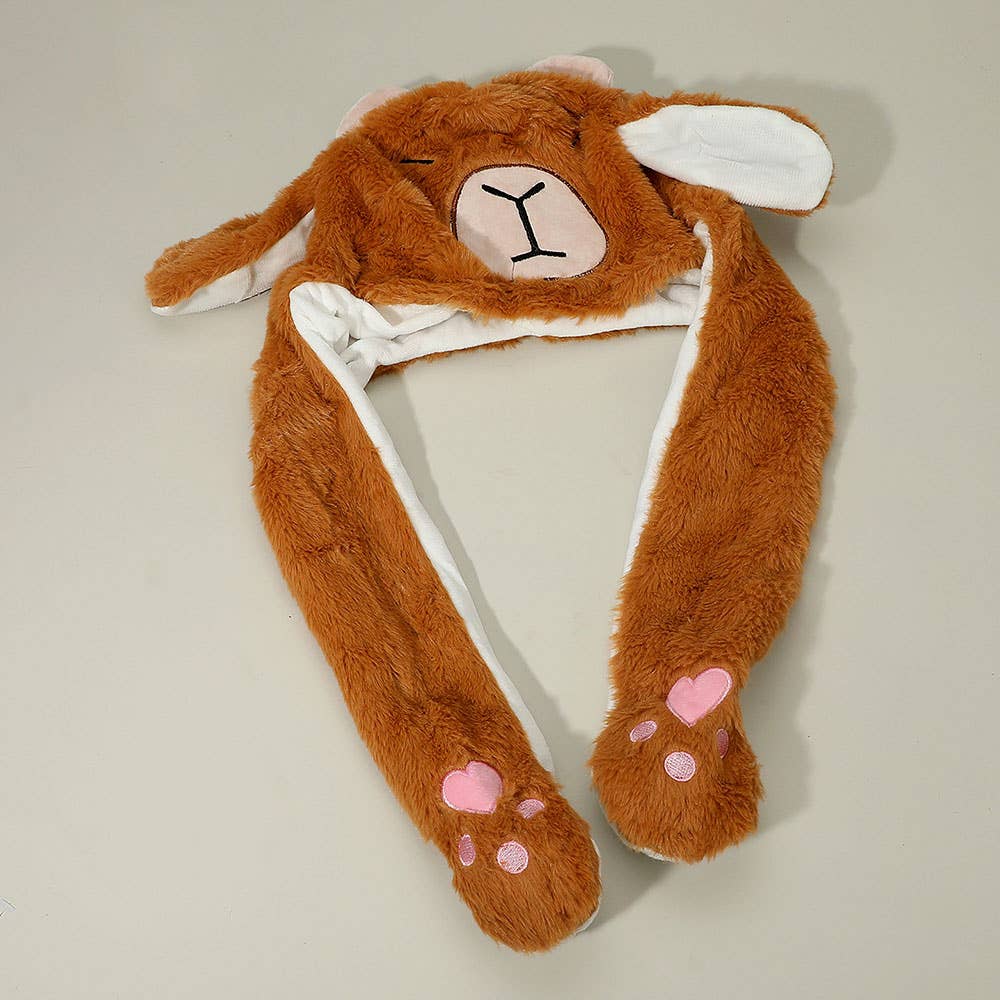 Sensibling Corp. – Engroshandel Beanie - Dame – Plys Kapybara Øreklapper Vinterhat2