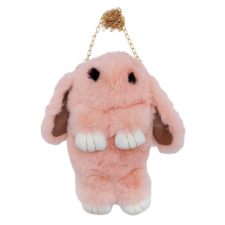 Cap Zone - Wholesale Crossbody bag – Women's - Bunny Fluffy Fuzzy Faux Fur Crossbody Purse Bag21