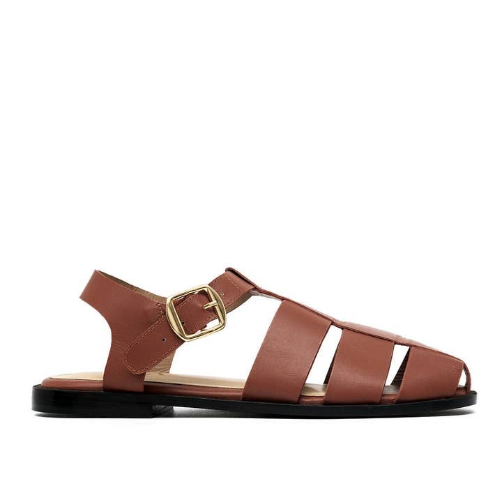 CECILIA COGNAC SANDALS for wholesale by ALTA