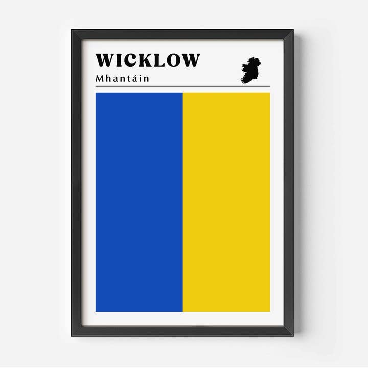 Impression du drapeau de Wicklow pour la vente par Breeze & Bubbles