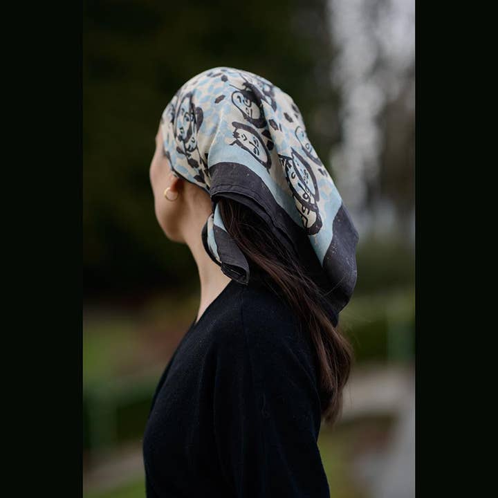 Ichcha – wholesale Scarf – Women's – Cotton Silk Large Head Square Scarf / Bandana - Expressions
