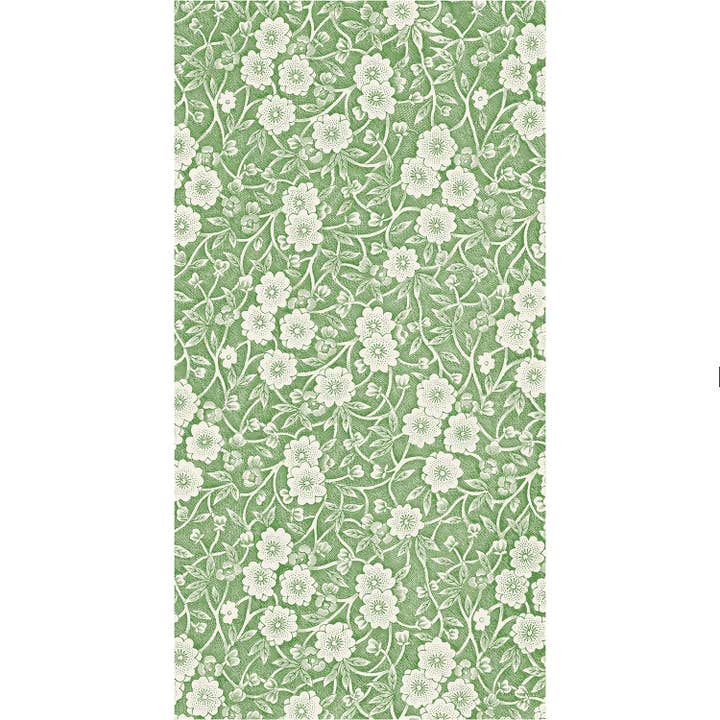 Green Calico Guest Napkin - Pack of 16 for wholesale by Hester & Cook - Stationery