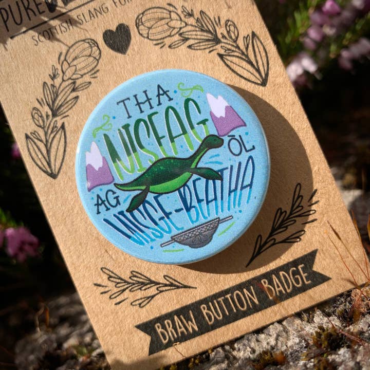 Pure Dead Brilliant Store - Wholesale Lapel Pin/Button - Scots Gaelic Duolingo Button Badges4