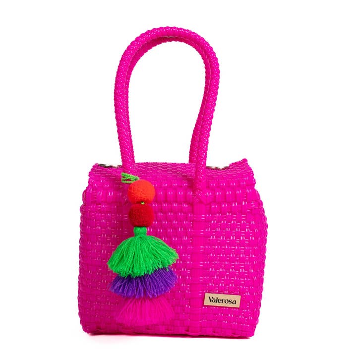 Valerosa - Wholesale Top handle bag – women's - Hot Pink Mini Purse0