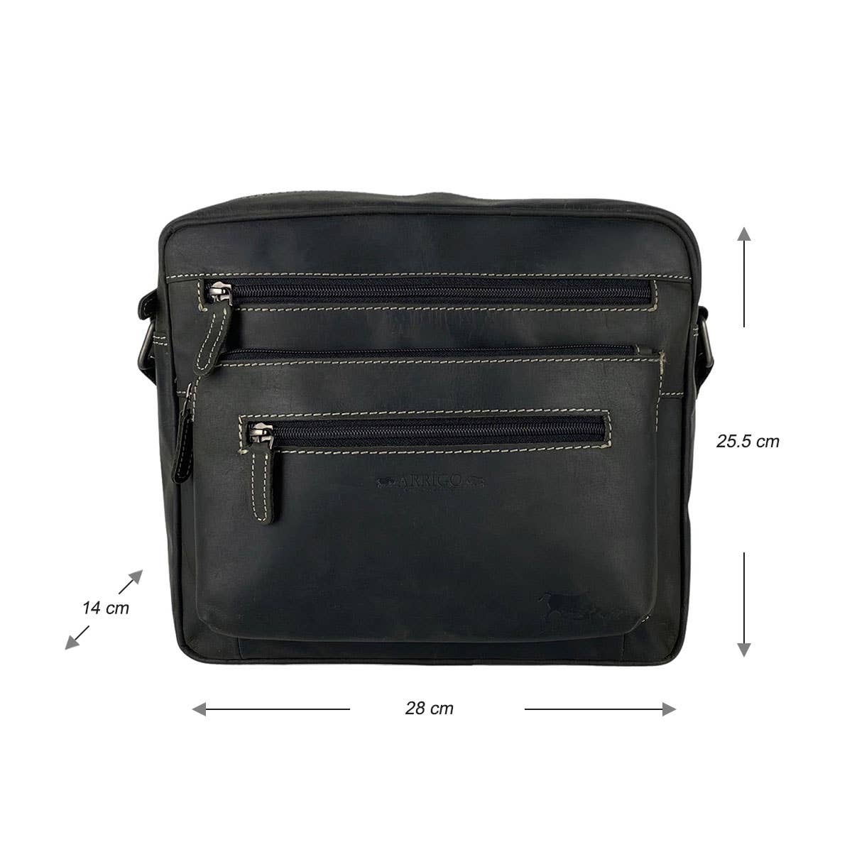 Arrigo – Großhandel Schultertasche – Unisex – Arrigo Unisex Schultertasche aus Büffelleder – 3 Farben19