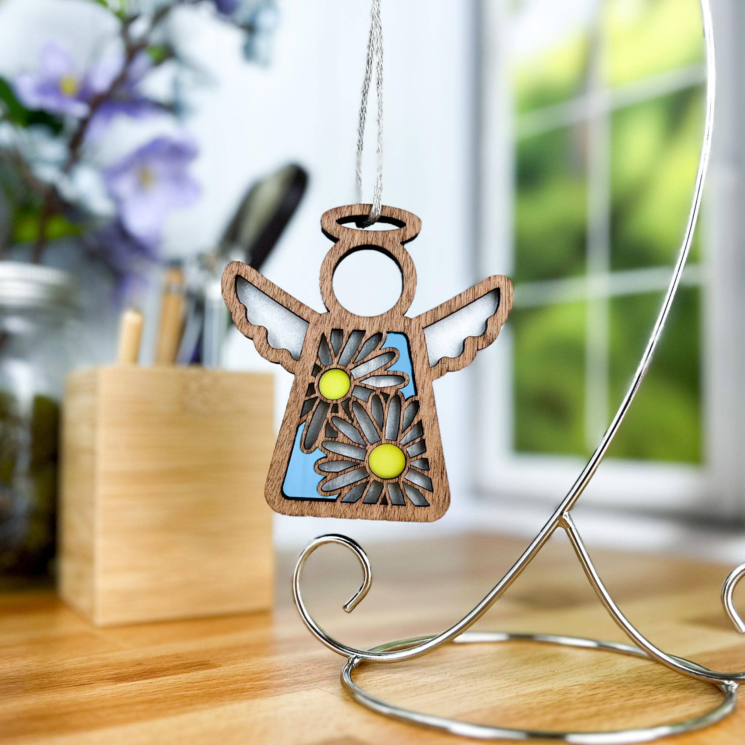 Forged Flare® - Wholesale Ornament - Daisy Ornament | 3.5" (H) Angel Figurine | Mother's Angels®5