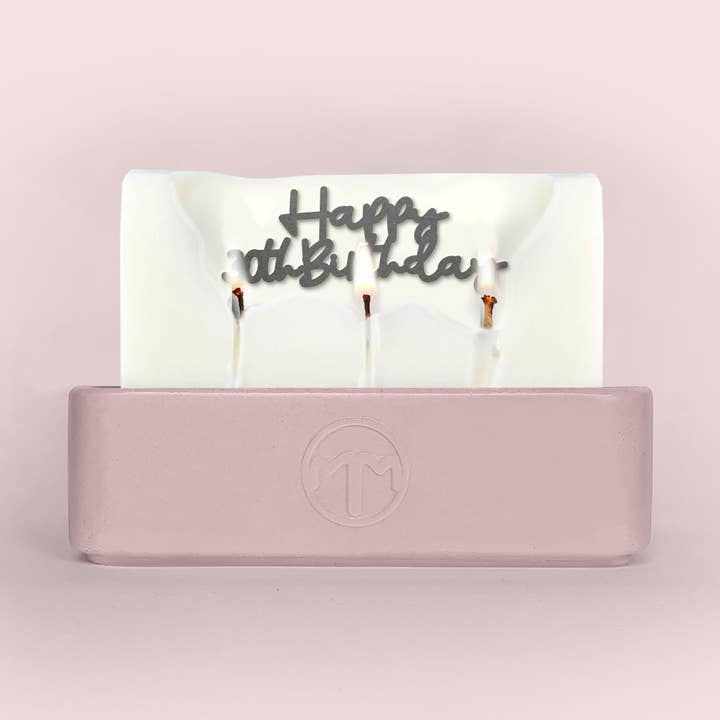 Happy 30th Birthday Hidden Message Candle for wholesale by Melting Messages