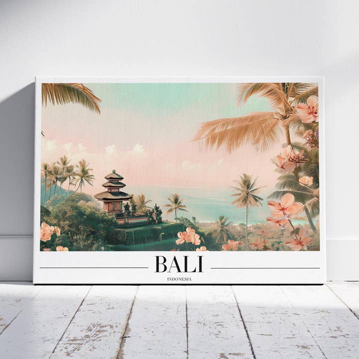 Tranquil Paradise in Bali - Framed Canvas Wall Art Print for wholesale by House Prints