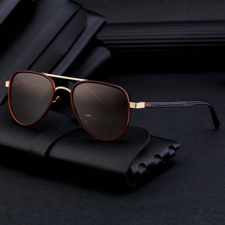 UZ Wholesale Store - Wholesale Sunglasses - Men's - Men's Polarized Frogman Sunglasses With Double Beams