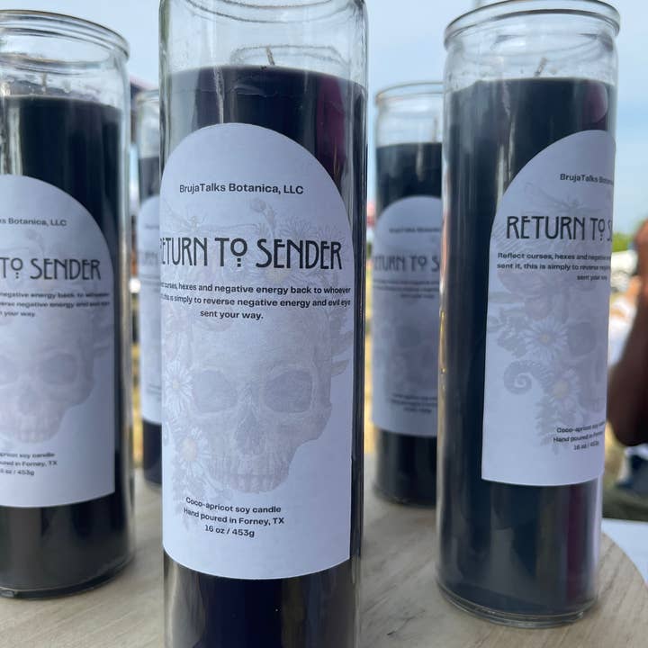 BrujaTalks Botánica - Wholesale Jar/Filled Candle - Return to Sender Candle
