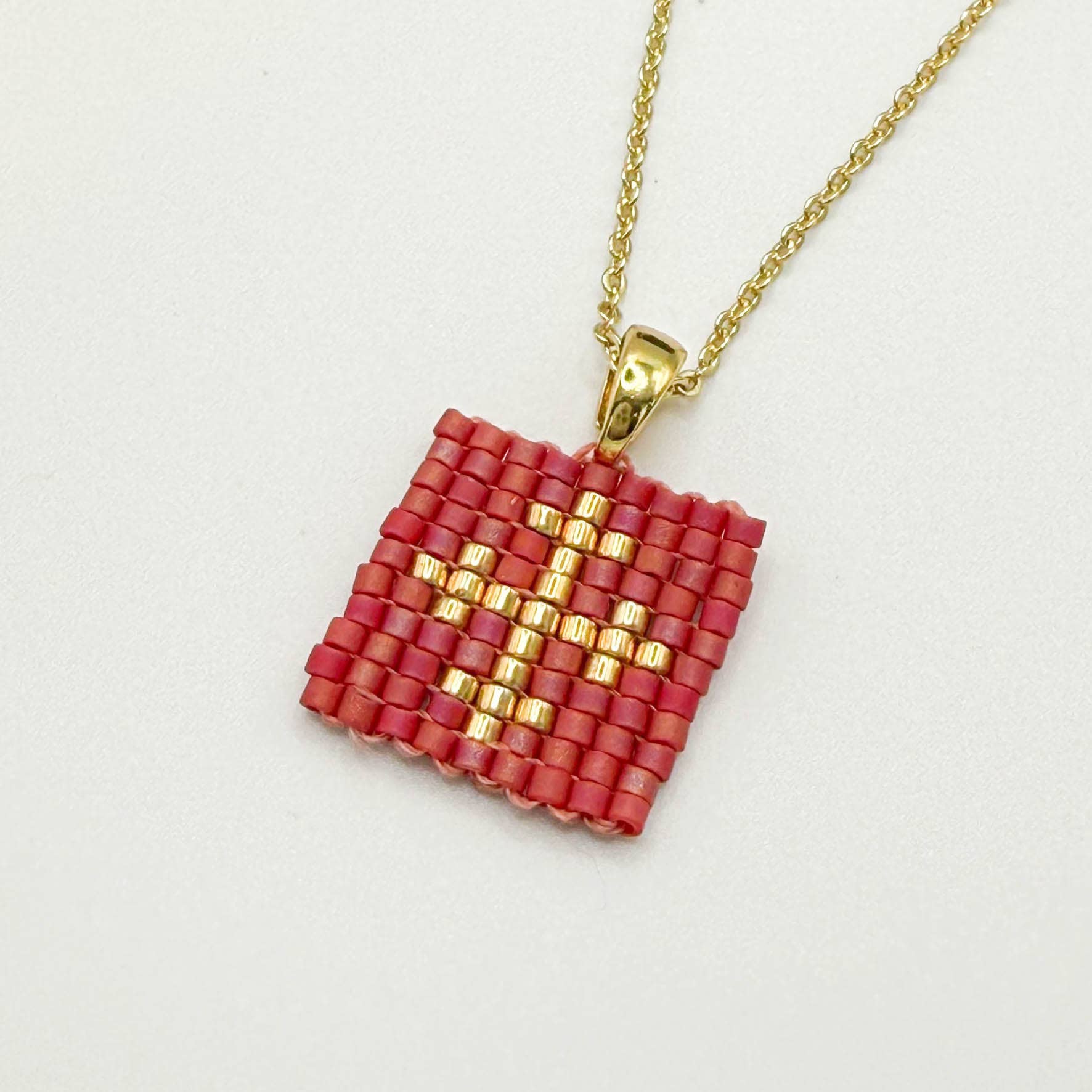 XO-CU - Wholesale Pendant/Charm Necklace - Miyuki Beads Scapular Cross Necklace 10