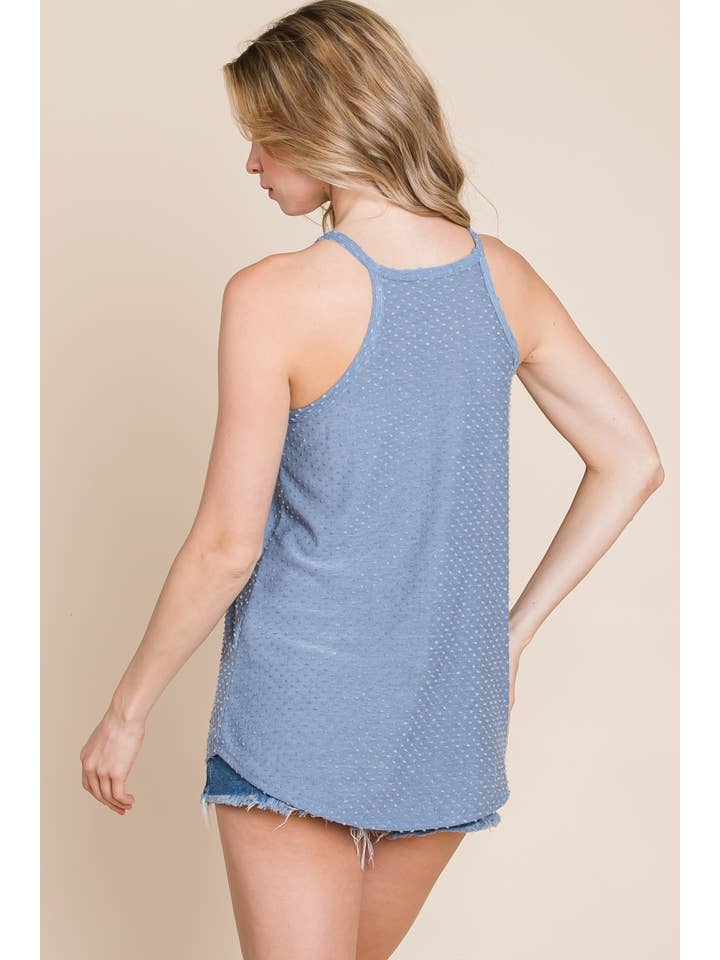 DENIM TA1852 SWISS DOTTED TANK TOP for wholesale on Faire3