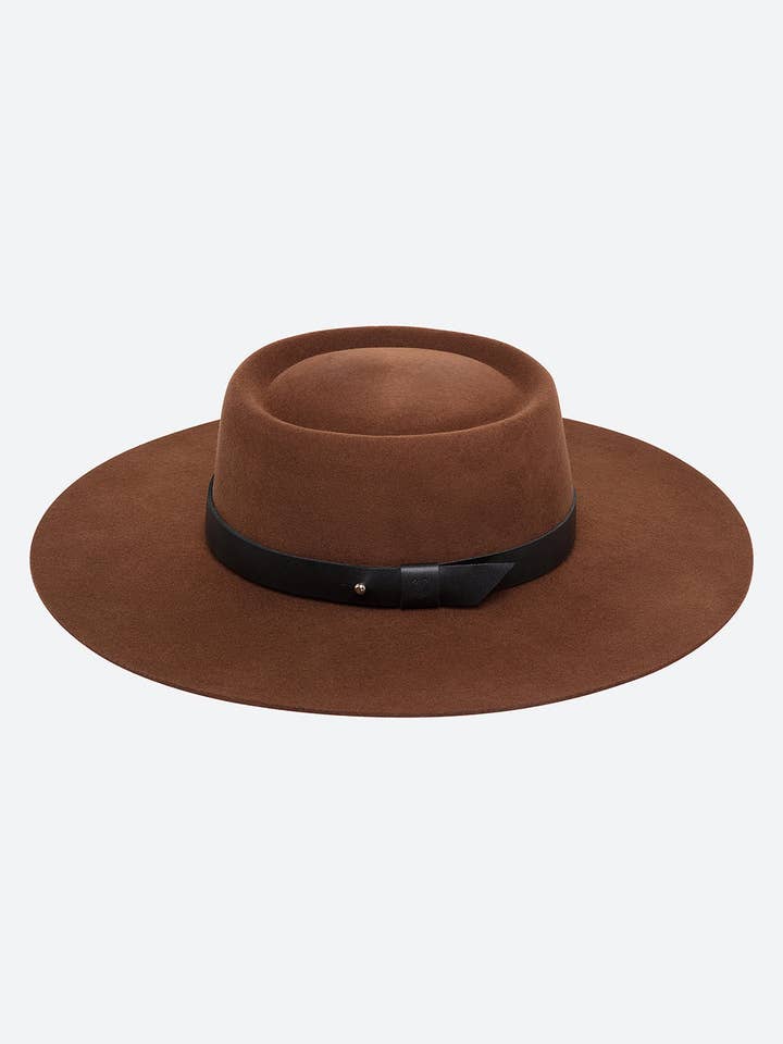 Quintana Hat in Chocolate for wholesale by Gaucho Buenos Aires