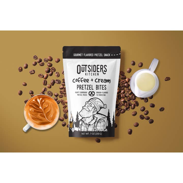Outsiders Kitchen - Wholesale Pretzels - Coffee + Cream Pretzel Bites | Case of 242