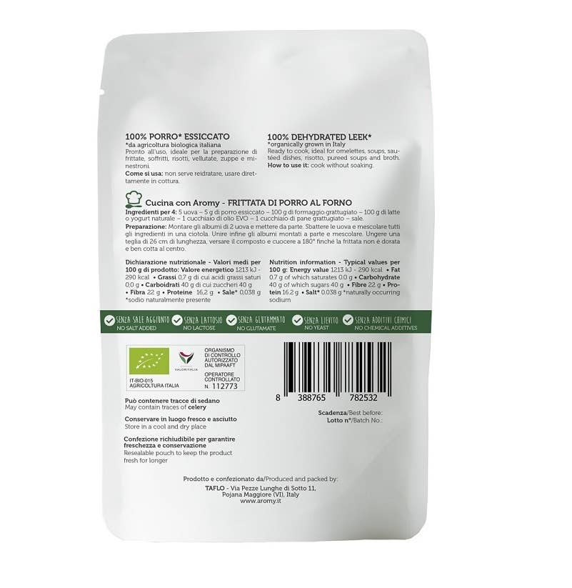 Aromy – wholesale Dried/dehydrated vegetables – Organic Dried Leek1