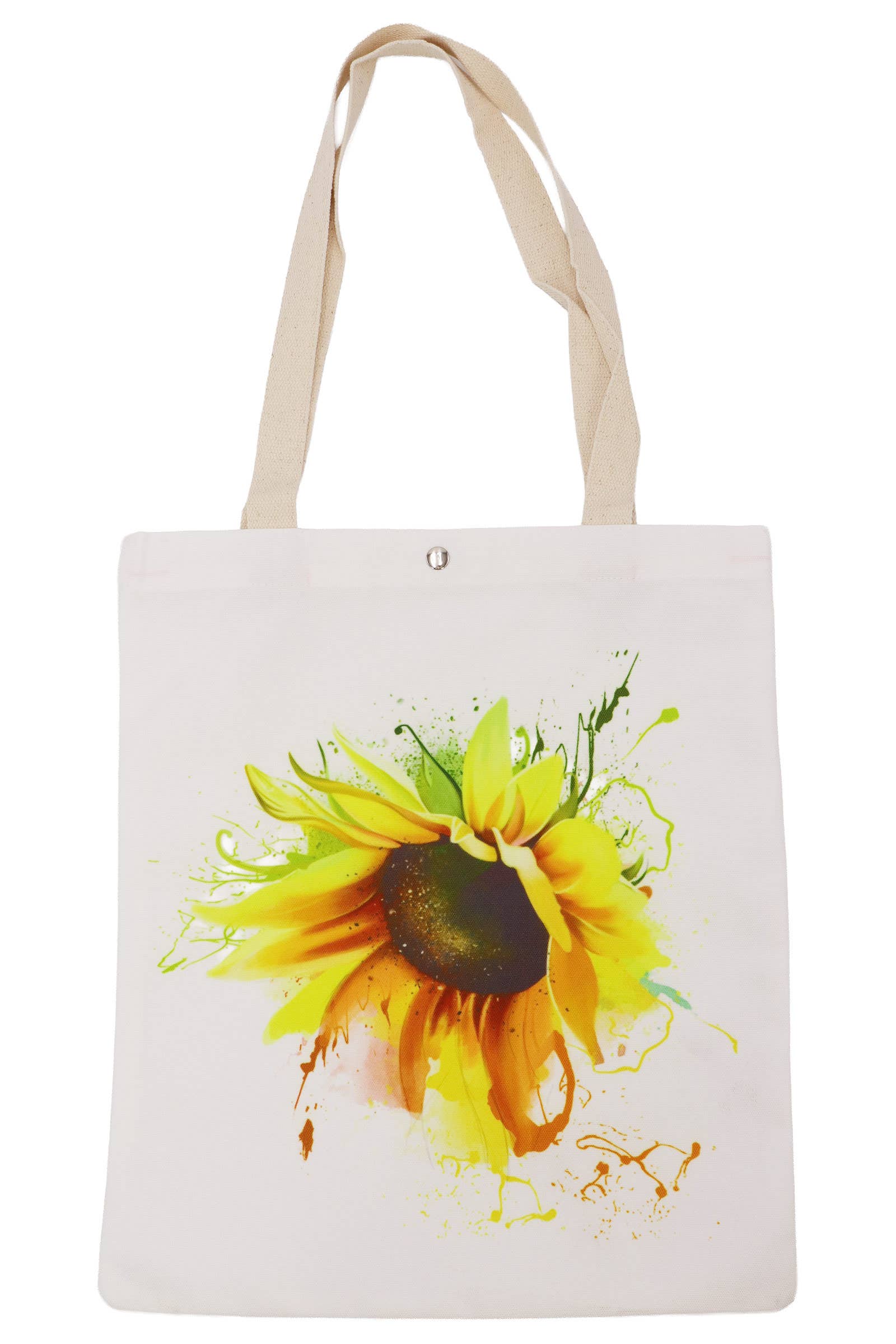 ASSORTED Sunflower Print Canvas Tote Bag for wholesale on Faire1