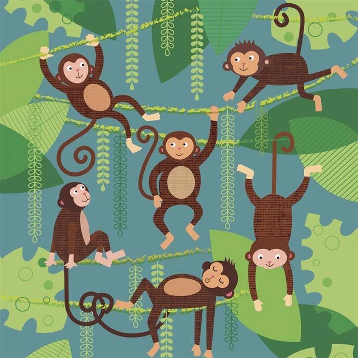Natural Partners Limited – wholesale Everyday greeting card – Greeting Card Cheeky Monkeys