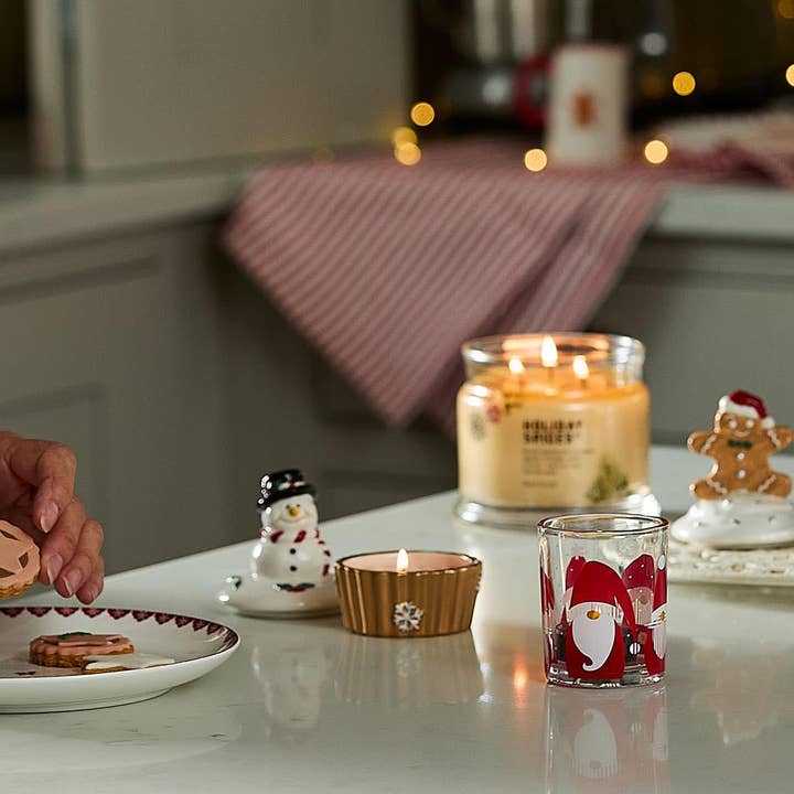 Glow Collection - Wholesale Candle holder - Gnome-for-the-Holidays Tealight/Votive Holder