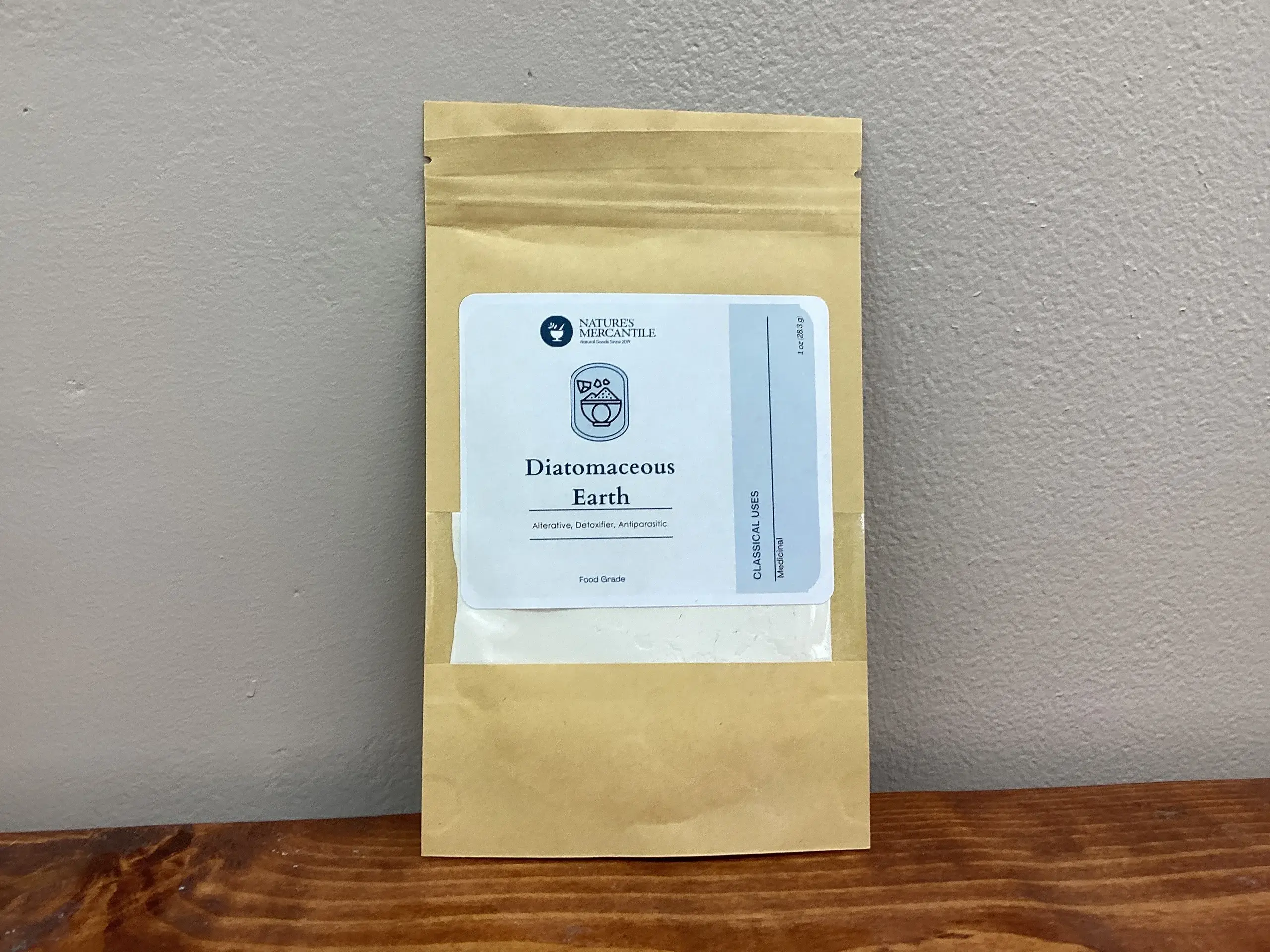 Nature's Mercantile – Engroshandel Sundheds-/detox-te – Diatoméjord, pulver1