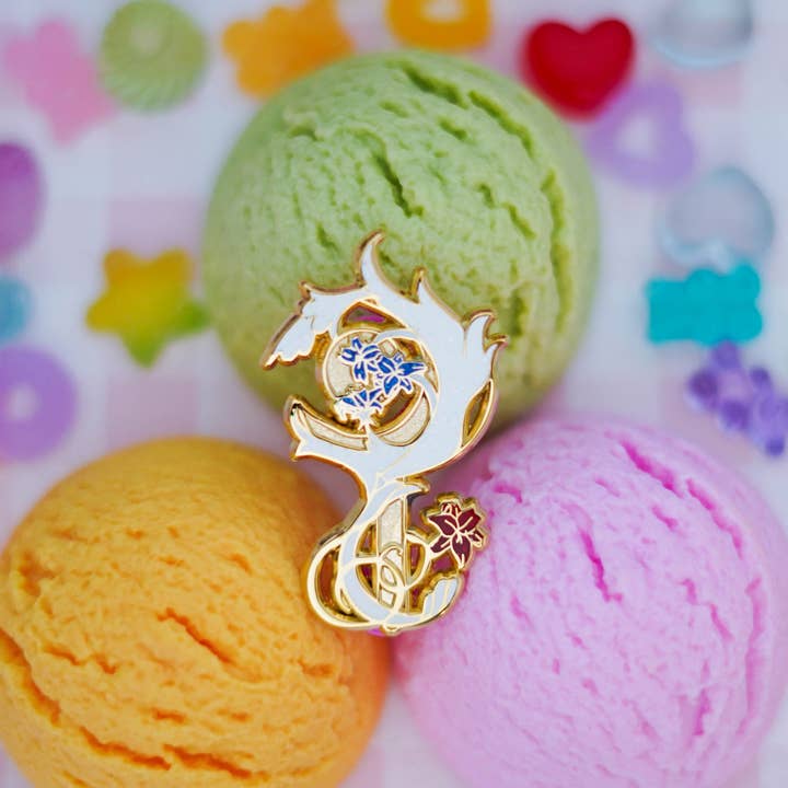 Naytendo – Engroshandel Reversnål/knap – Final Fantasy XIV klasse/job pin hvid troldmand1