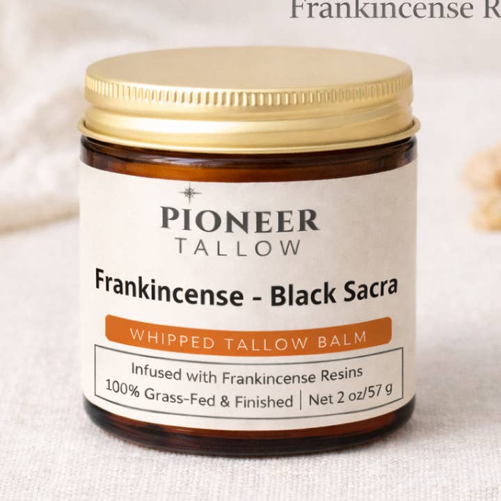 White Label - Whipped Tallow – Black Sacra Frankincense for wholesale by Pioneer Tallow
