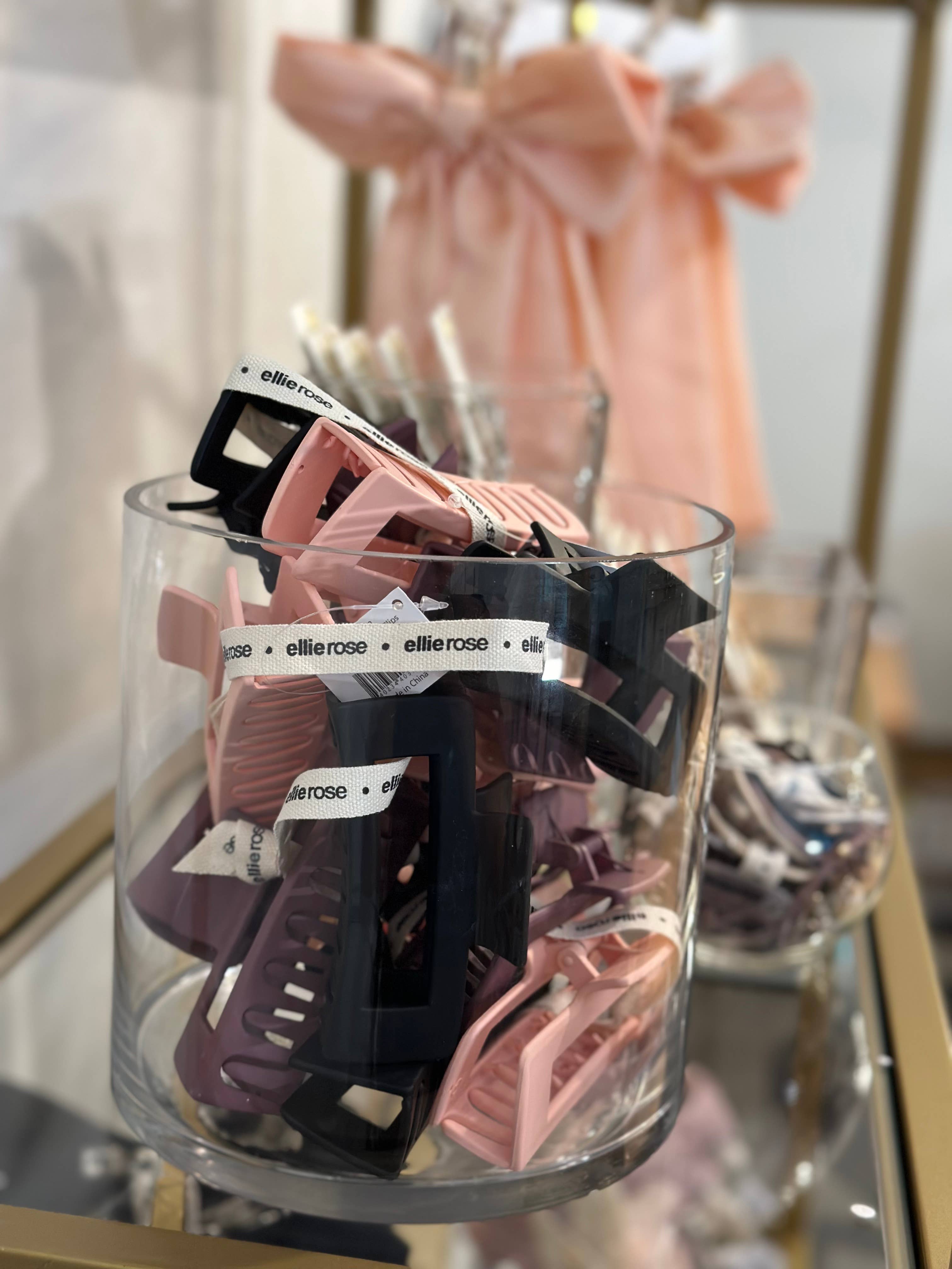 Ellie Rose - Wholesale Hair Clip - Women's - Berry Luxe Claw Clips, Set of 36