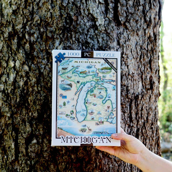 XPLORER MAPS - Wholesale Puzzle - Adult - Michigan State Map Puzzle - 1000-Pieces1