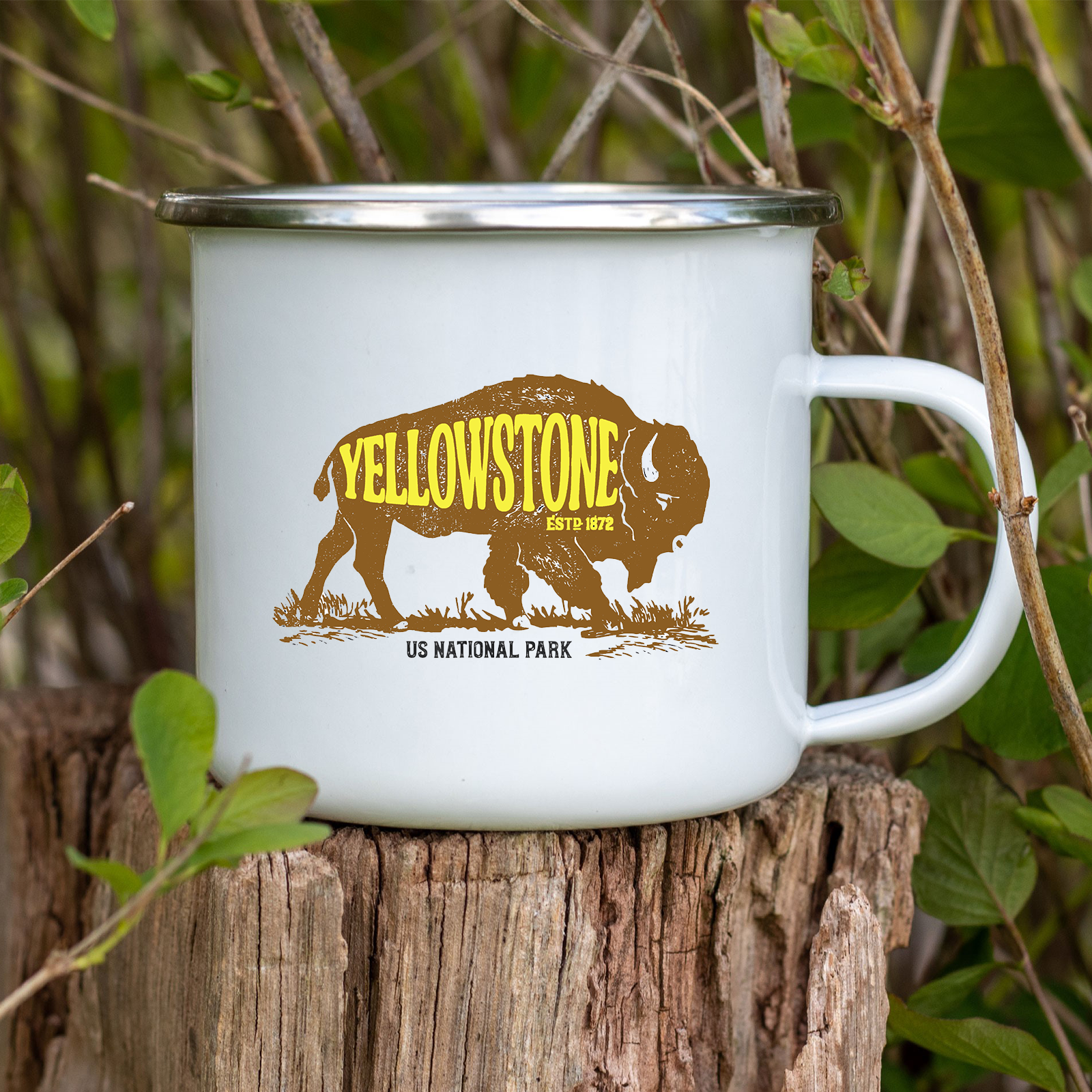 National Parks and Beyond - Wholesale Coffee Mug - Rocky Mountain National Park Enamel Camping Cup or Mug5