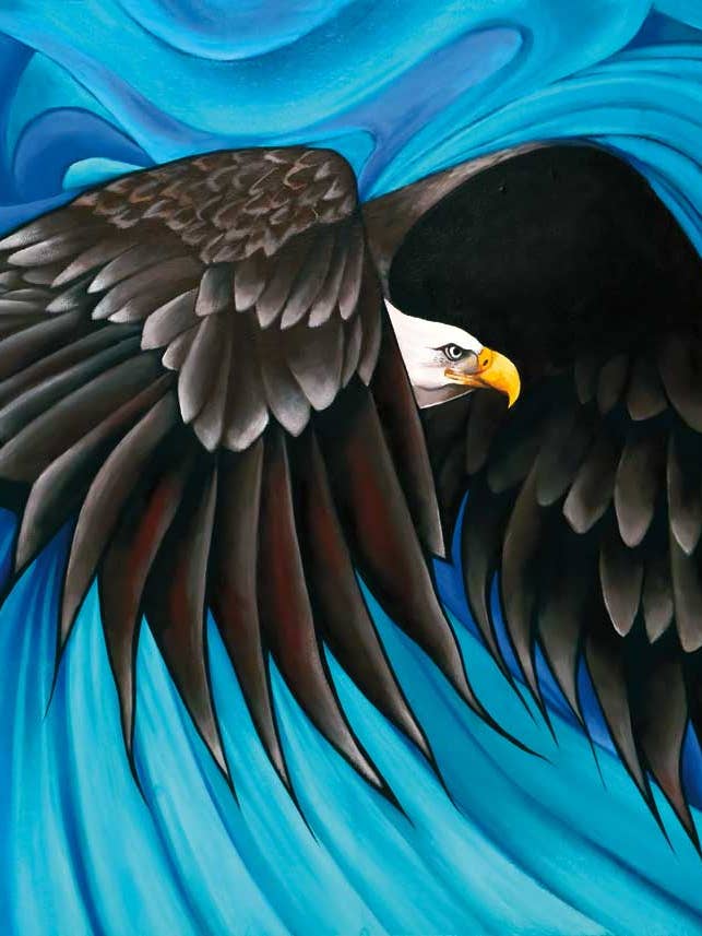 Between Two Worlds By Artist Jackie Traverse for wholesale by Indigenous Puzzles and Art