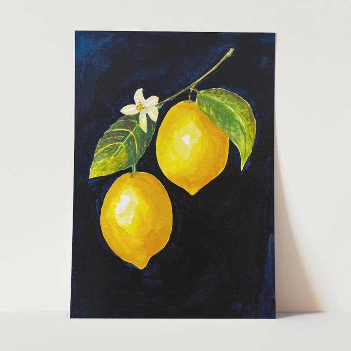 Kunstdruck "Lemon Study II" für den Großhandel von Madison Phipps Studio
