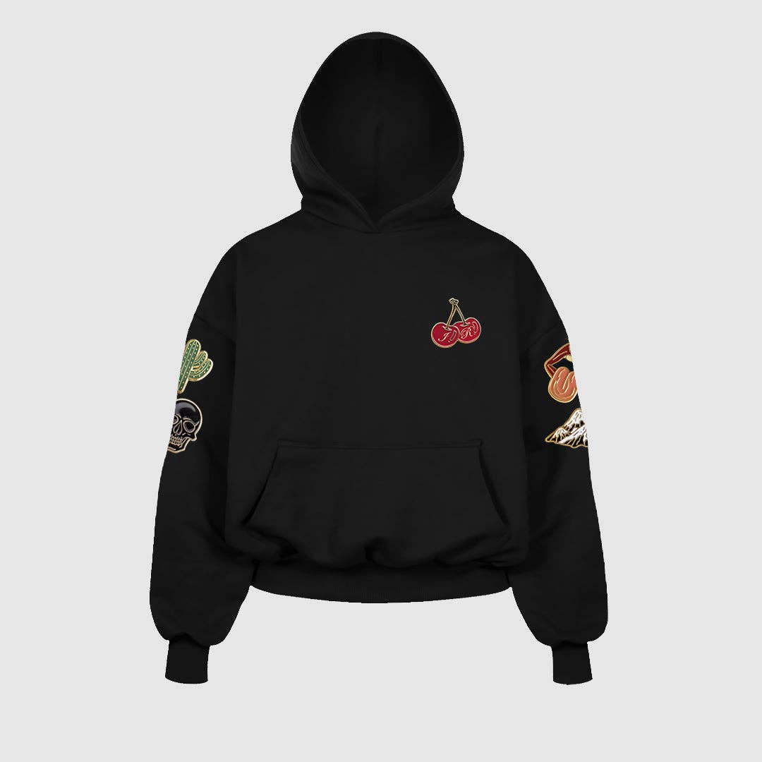 Independent Republic - Wholesale Hoodie - Unisex - State of Mind © felpa nera con cappuccio2