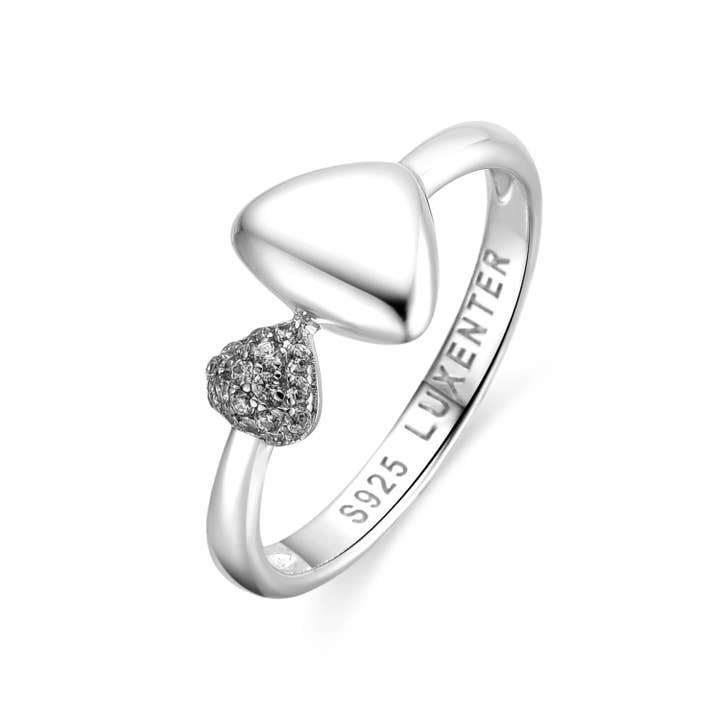 Anillo Luxenter de Plata de Ley 925 y Circonita Brillante acabado rodio - Pesha para venta al por mayor de Luxenter