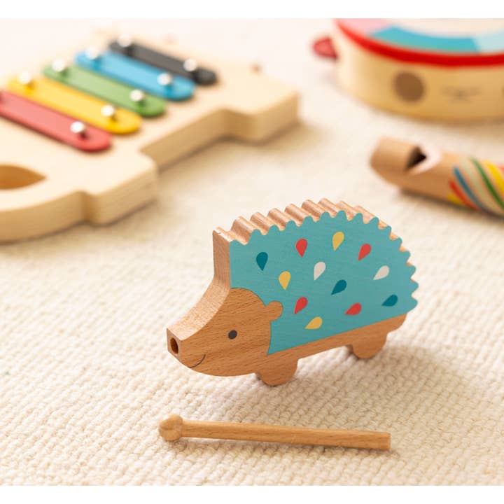 Chronicle Books - Wholesale Musical Toy - Kids & Baby - Happy Hedgehog Percussion Instrument CDU of 103