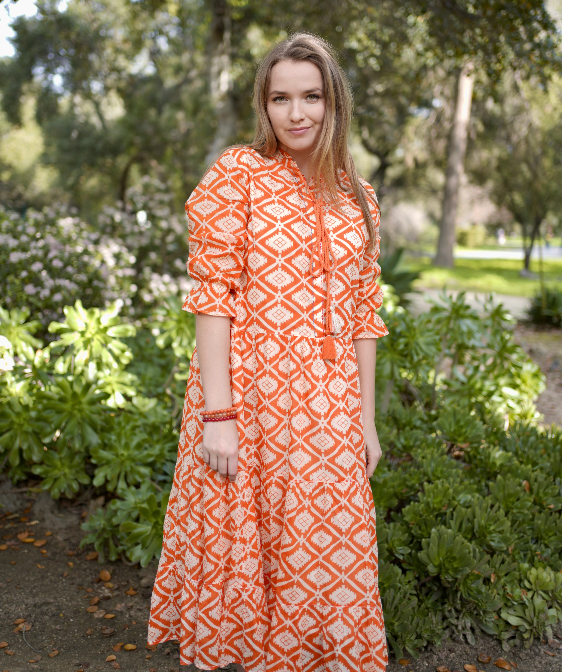 Azima Dress Orange for wholesale on Faire3