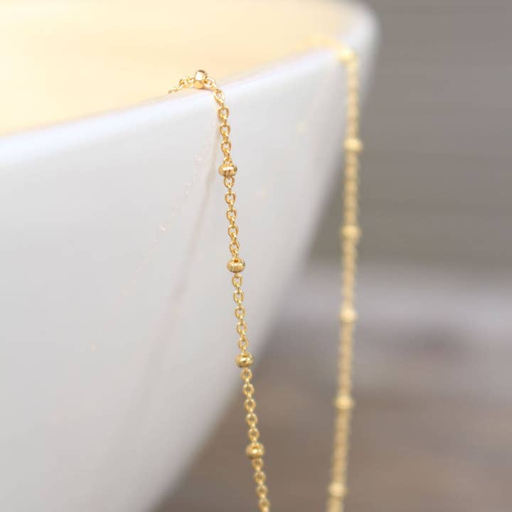 Plain 18K Gold Filled Satellite Chain for wholesale by Oriana Lamarca Designs