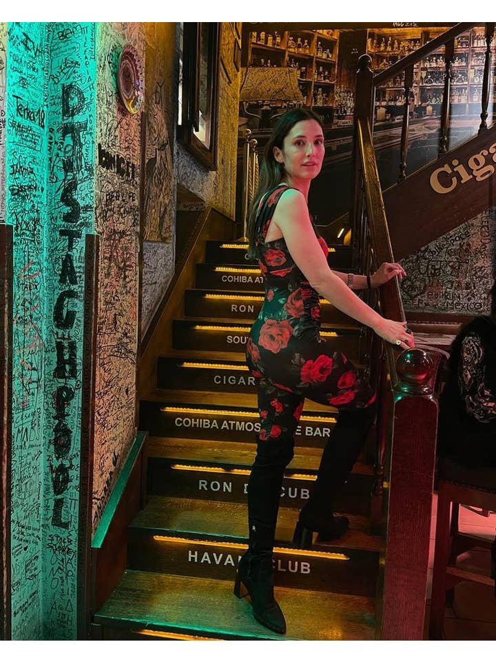 RATS & BANANAS - Wholesale Jumpsuit - Women's - Jersey Jumpsuit In Red Floral Print8