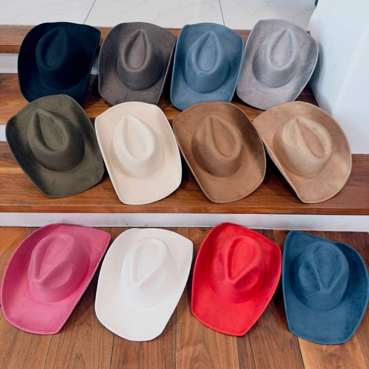 Bella Betty - Wholesale Cowboy Hat - Women's - VEGAN SUEDE COWBOY HAT
