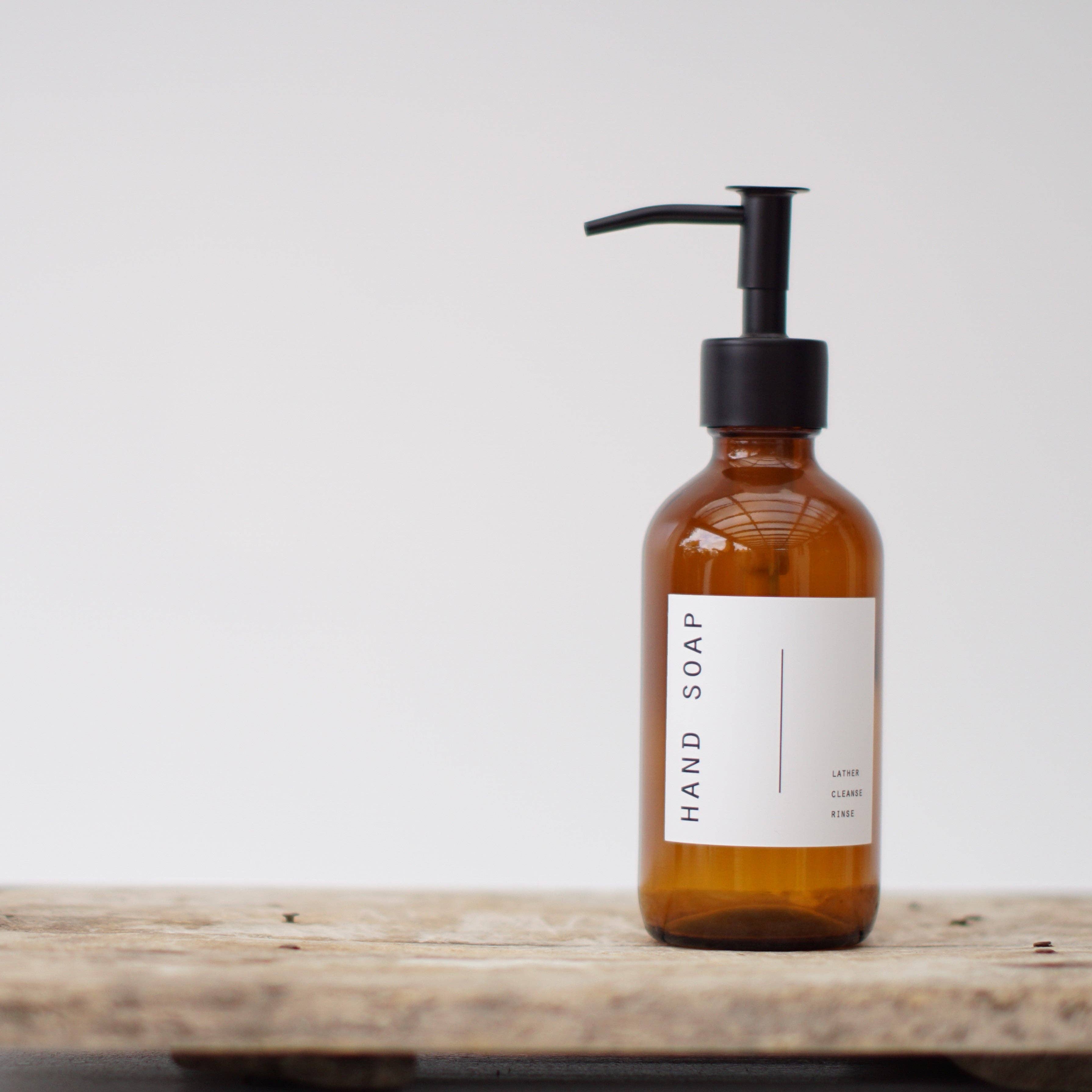 So At Nature - Wholesale Soap Dispenser - Amber Glass Soap Dispenser 250ml - Johin Mini4