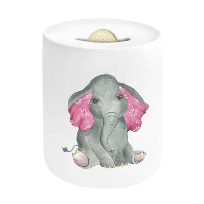 Pink Elephant Money Box, Piggy Bank, Moneybox for wholesale by Love Country