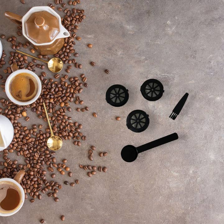 Fackelmann - Venta al por mayor Cápsulas de café - Set de 3 cápsulas de desayuno Nespresso reutilizables